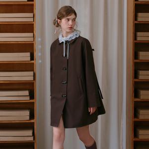 [12월26일 예약배송] Cest_Ribbon point half coat