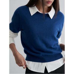 반소매 기본 풀오버  블루 (115X51AY1P)