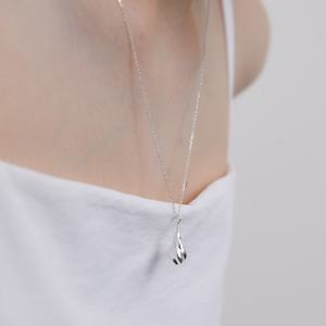 [Silver925]Twist Drop Necklace