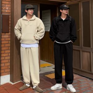 [브리치]  / 엠퍼 남자 루즈 오버핏 헤비 후리스 트레이닝 세트 셋업