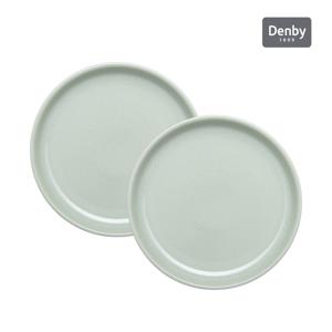 [정상가 74,000원] 헤리티지 클라우드 민트 디너 컬러 플레이트 2P