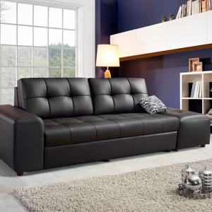 서광퍼니처 헤르본 CL라텍스 인조가죽 3인용소파 스툴세트