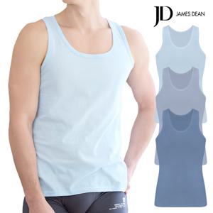 JD 남성 퓨어코튼 컬러 조끼런닝 3종세트