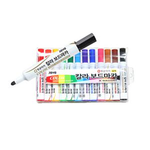 화이트 보드 칠판 칼라 마카 펜 12색 세트