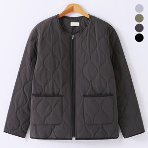 항아리 퀄팅누빔 오버핏 경량 자켓 DMPD2003