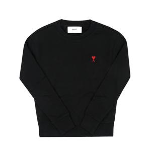 AMI BFUSW035 730 001  드 꾀흐 스몰 하트 로고 공용 맨투맨