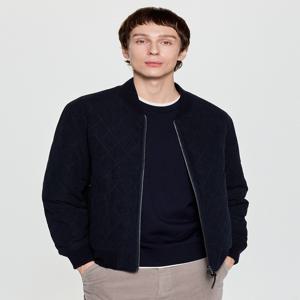 남성 [[25FW]] HZJU5D331N2 [시즌오프]네이비 퀼팅 블루종 점퍼