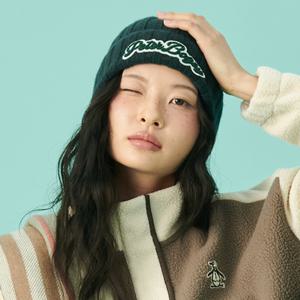 여성 피터보기 니트 비니 딥그린 MQ422PCPO1