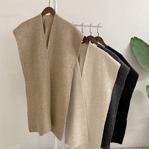 [브리치] 허니제이 / 퀘츠 골지 와이드 니트 머플러 숄(4color)