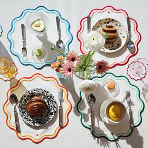 [무케] 메종다르_플로리아 테이블매트 홈파티용 (5 colors) 폴리방수코팅 고급자수 결혼선물추천 선물포장