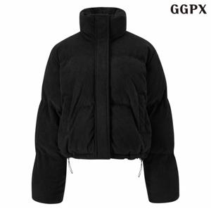 정상가:159000원ㅣ하이넥 집업 골덴 스트링 패딩 점퍼 (GPDJJ010D)