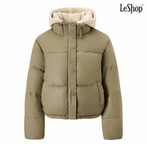 정상가:159,000원 ㅣ 후드 레이어드 배색 스트링 패딩 점퍼 (DP4JJ003A)