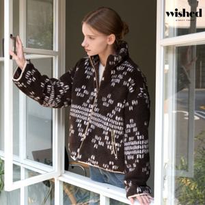 정상가:139000원 ㅣ 하이넥 뽀글이 누빔 긴팔 점퍼 (WICDJP008)