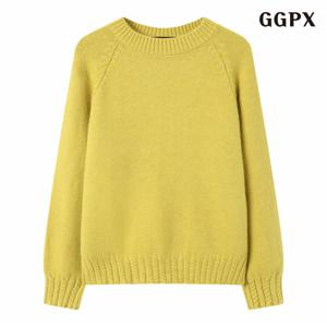 정상가:59,000원 ㅣ 꽈배기 포인트 라운드 무지 니트 (GPDKT025D)