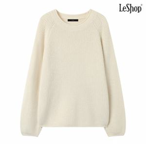 정상가:59,000원 ㅣ 데일리 무지 라운드 오버핏 긴팔 니트 (DP4KT012A)