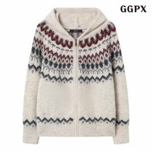 정상가:119,000원 ㅣ 빈티지 후드 노르딕 집업 니트 가디건 (GPDCK045D)