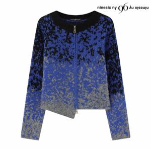 정상가:69,000원 ㅣ 언발 패턴 투웨이 집업 니트 가디건 (NP4CK002L0-1)