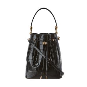 21 5981 0770454 (215981 770454) 로고 크로커다일 엠보싱 미디움 버킷 숄더백