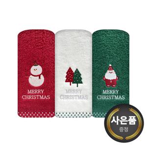 [송월타올] 크리스마스 파티 130g 5매 세면타올 기념수건 답례품