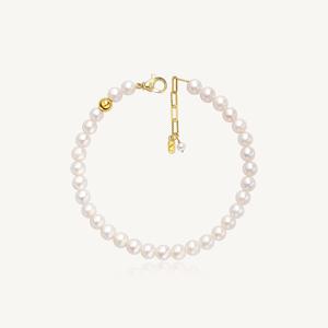 진주 볼 포인트 팔찌 24K 순금 0.7g