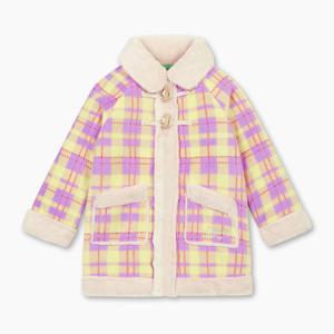 [본사] 플리스 체크 무스탕_QACT04561LV