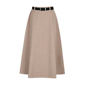 모던 윈터 벨트 플레어 스커트 GRCN0SK311