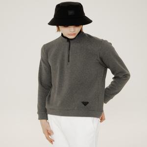 헤지스 골프 [[24FW]] HUTS4D752CG [가격인하]차콜그레이 남성 방풍 플리스 반집업 티셔츠