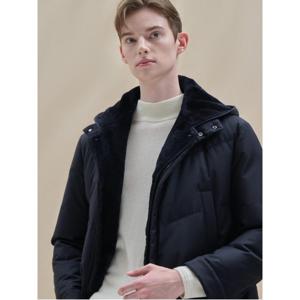 NEW LUX 다운 무통 후드 아우터 네이비 GA4X38P02R