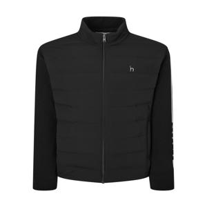 헤지스 골프 남성 [[24FW]] WPSW4D970BK [BEST][스테디셀러]레터 포인트 하이브리드 집업 니트 (BLA