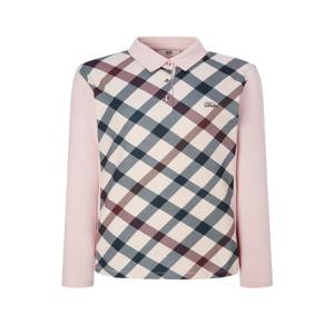 골프 여성 [[24FW]] WNTS4D901P1 [가격인하][스테디셀러]체크 스트레치 필드 긴팔 폴로 티