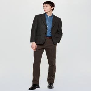 남성 [[25FW]] HZJA5D416CG [시즌오프][TWEED] 챠콜 트위드 헤링본 울 자켓