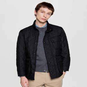 남성 [[25FW]] HZJU5D332BK [시즌오프][클래식] 블랙 멀티포켓 윈져 퀼팅 자켓