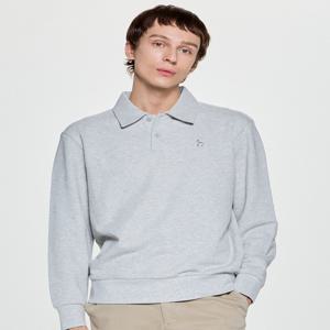 남성 [[25FW]] HZTS5D347G1 [시즌오프]그레이멜란지 카라 맨투맨