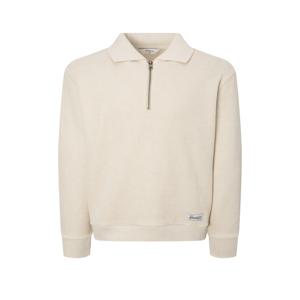 남성 [[25FW]] HZTS5D602IV [시즌오프]아이보리 니트라이크 카라형 하프집업 맨투맨