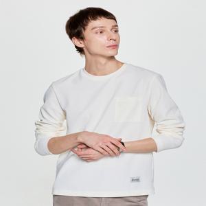 남성 [[25FW]] HZTS5F361CR [시즌오프][ESSENTIAL] 크림 냉감 와플 조직 긴팔 티셔츠