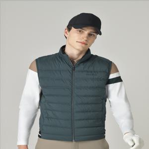 헤지스 골프 [[25FW]] HUJU5D901E3 [ESSENTIAL] 그린 남성 에센셜 경량 다운 베스트