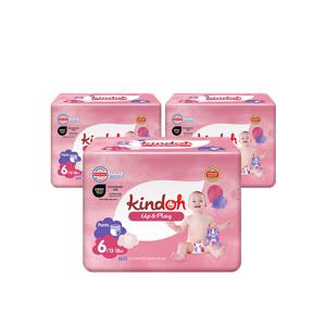 [1박스][6단계] 뉴 업앤플레이 팬티형 기저귀 3팩(84매)