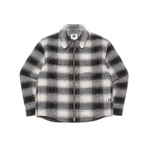 트립 체크 패딩 셔켓 BROWN K3423RPJC2BRW