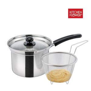 라면냄비 키친플라워 인덕션 멀티냄비 18cm 이유식 편수냄비