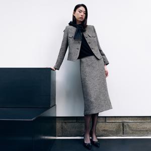 [TAG:342000원][KL]미라클 H라인 스커트 KWSKOJ4100