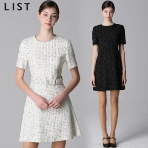 (LIST)] 벨티드 트위드 미니 울 원피스 (택가격:378000원)