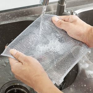 노스크래치 수세미 5개 은사 그물 망사 무흠집 20X20 주방청소 부드러운 주방기름때제거