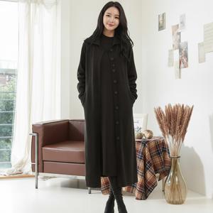 [최초가89,900원]  니트코트 원피스 세트_블랙