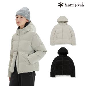 [최초가:329,000원] 실키 여성 후드 미들 다운 자켓 캠핑룩 패딩 S24WWTDJ27_BS_C