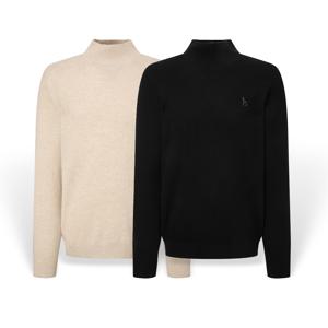 [25FW][2컬러 택1] 남성 캐시미어 하프 터틀넥 니트 HZSW5D464