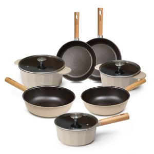 STOLTZ  초코 냄비 프라이팬 궁중팬 IH 인덕션 멀티쿡 7종세트(편수18+양수20+양수24+팬26+웍26+팬28+웍28)