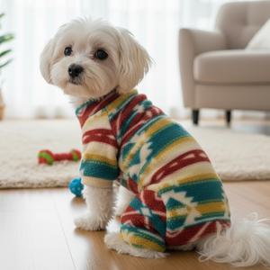 [쁘띠도그] 노르딕올인원 겨울 강아지옷/애견옷 기모 전신옷 S~2XL호