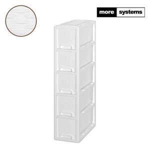 모아시스템즈 라탄 와이드 슬림 5단 플라스틱 서랍장 일체형 수납장