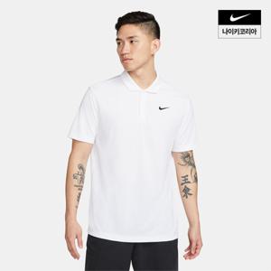 남성 코트 드라이 핏 솔리드 테니스 반팔 폴로 AS DH0858-100