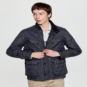 남성 [[25FW]] HZJU5D333CG [시즌오프][클래식] 차콜 스탠드카라 윈져 퀼팅 자켓